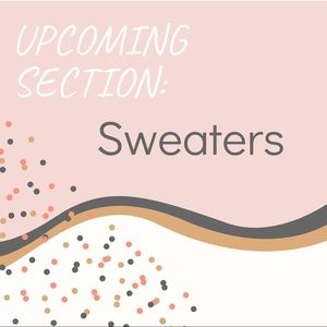 Upcoming Section: Sweaters